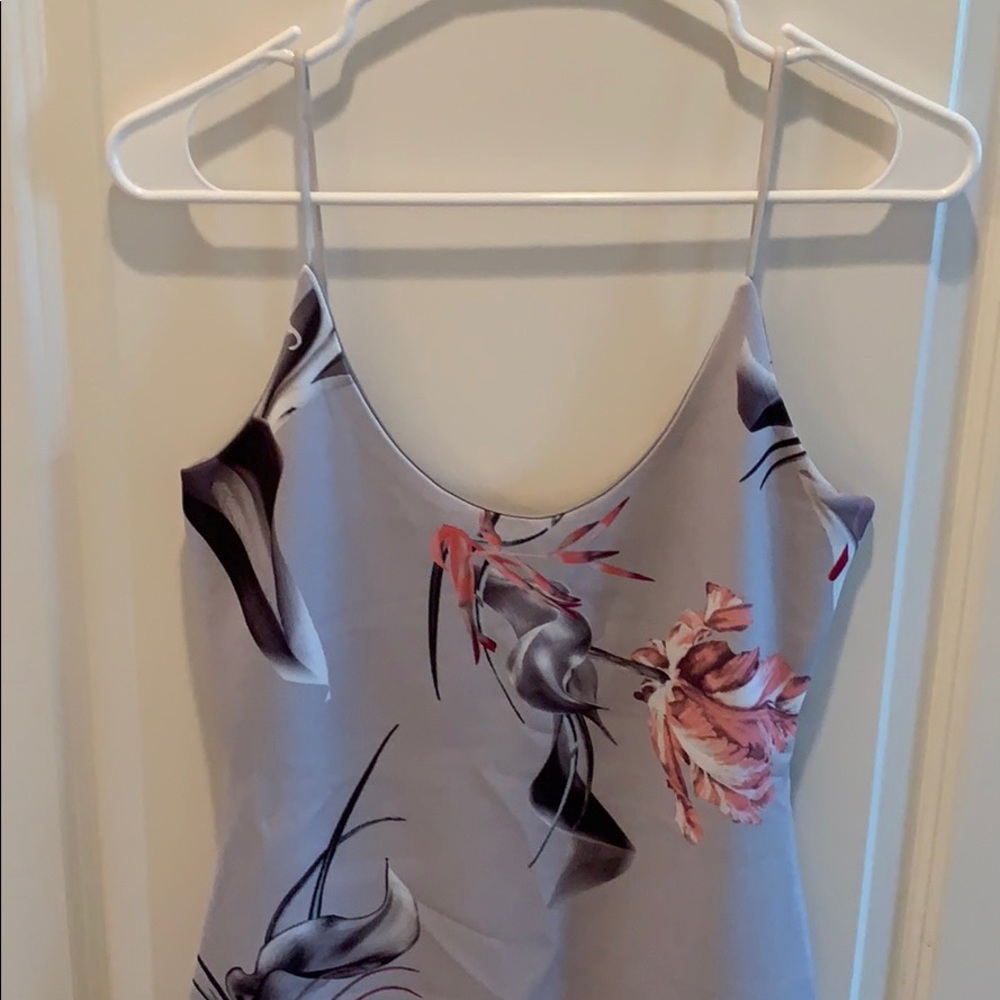 Missguided floral scoop neck strappy midi dress - Picture 3 of 7